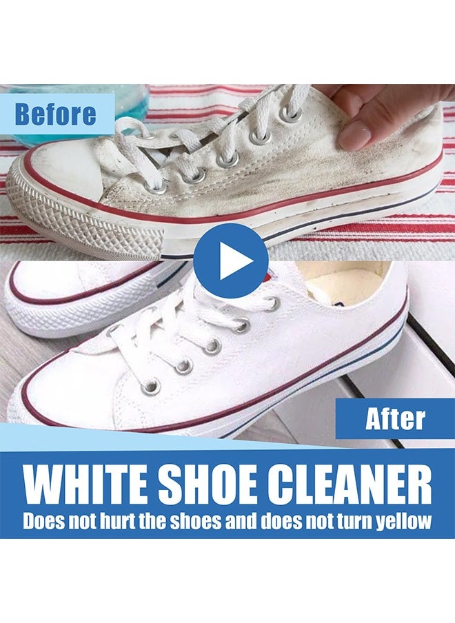 JUE-FISH - White Shoe Cleaner, Shoe Cleaner, Re-Color and Polish Smooth Leather Shoes and Boots,Sneaker Cleaner White Shoes, White Rubber Sole Shoe Cleaner - Image 1