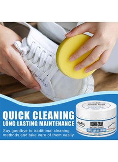 JUE-FISH White Shoe Cleaner, Shoe Cleaner, Re-Color and Polish Smooth Leather Shoes and Boots,Sneaker Cleaner White Shoes, White Rubber Sole Shoe Cleaner  - Image 4