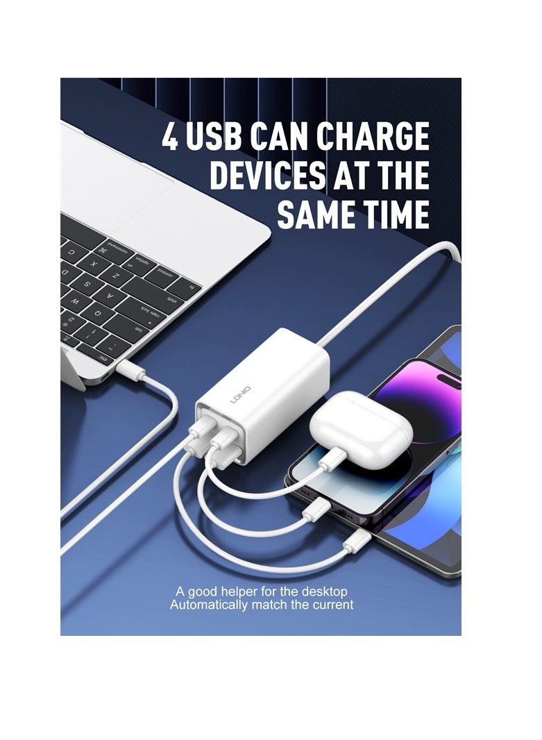 LDNIO Multifunction Power Adapter 65W -  White - Image 2