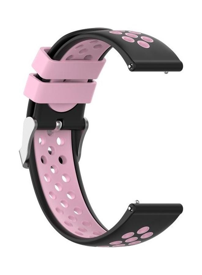 NIBEMINENT Two-Colour Silicone Replacement Strap Watchband For Huawei Watch 3/3 Pro 22mm Black - Image 3