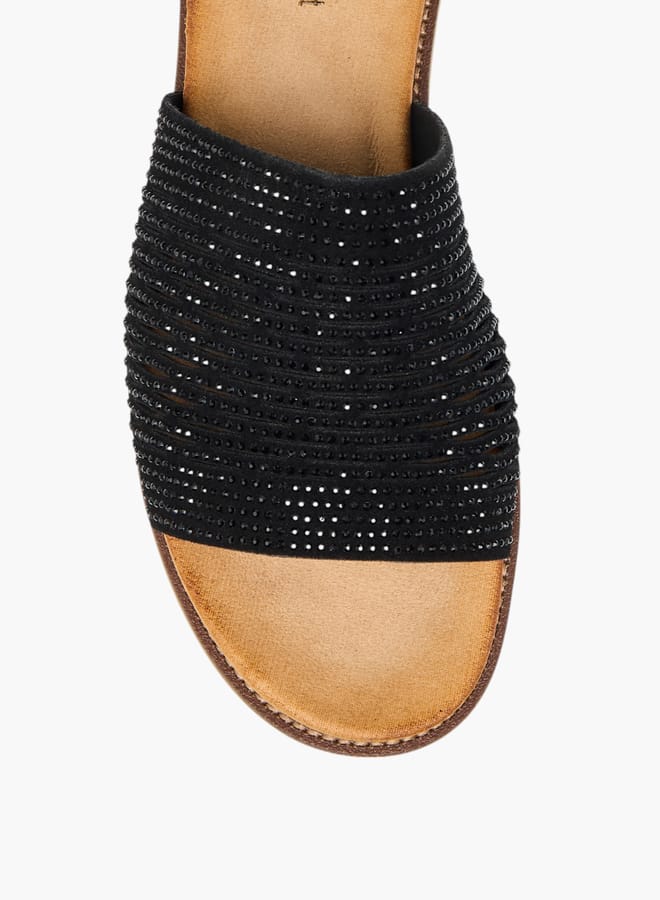 لو كونفورت صنادل نسائية سهلة الارتداء مزينة - Image 4