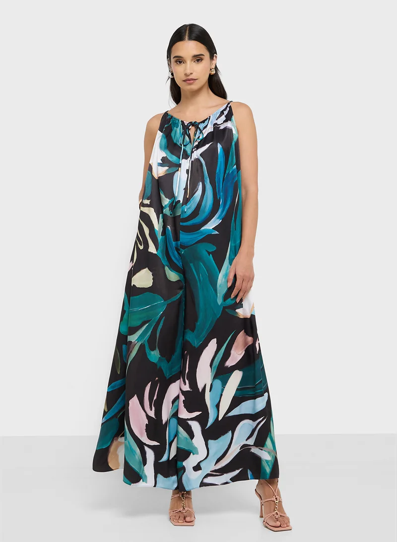 تيد بيكر Halter Neck Wide Leg Jumpsuit