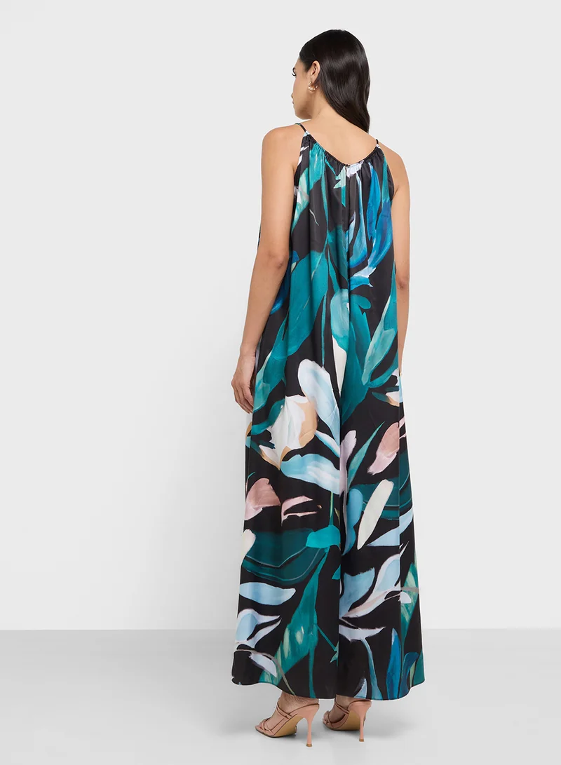 تيد بيكر Halter Neck Wide Leg Jumpsuit
