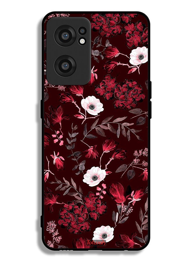 Tolwak OnePlus Nord CE 2 5G Protective Case Cover Small Flowers And Tropical Leaves - Image 2