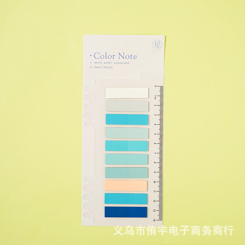 Morandi 60-Color Index Tabs Self-Adhesive Vintage Small Self-Adhesive Stickers Transparent Ultra-Thin Sticky Notes Vintage Style - Image 1