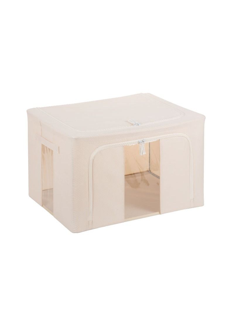 منزل منظم أكياس تخزين صناديق تخزين الملابس منظم خزانة قابلة للطي أوعية تخزين بمقابض متينة قماش سميك للملابس بطانية لحاف ملاءات السرير وسائد وألعاب - Image 1