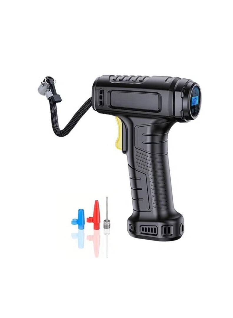 إيزي سو منفاخ إطارات السيارة الرقمي ضاغط هواء مع توقف تلقائي وإضاءة LED 12 فولت مضخة هواء محمولة سريعة للسيارة والدراجة النارية ومرتبة هوائية كروية