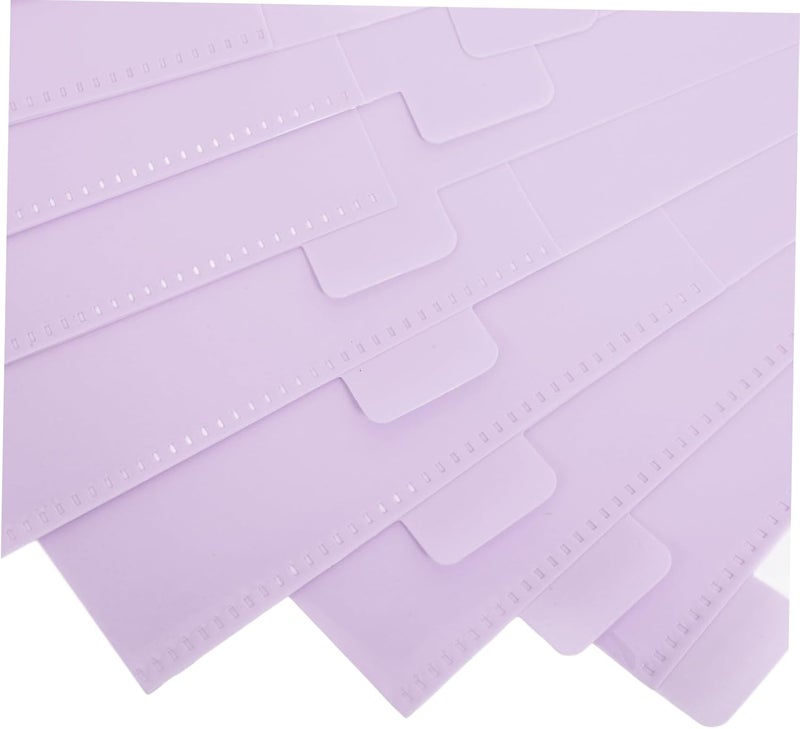 Gadpiparty 12pcs Plastic Binder Pockets 3-Hole Punched File Organizers Replaceable Budget Pocket Folders for Office and School Supplies - Image 3