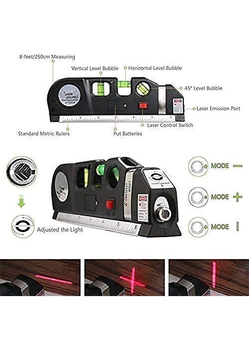 Rangwell Ranwell Level Laser 03 Digital Distance Laser Level spirit level Meter Level Black 2 Line Measuring Tape Measurement Tool Device  - Image 2