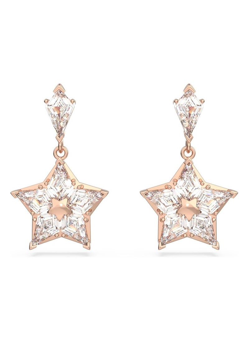 SWAROVSKI - Swarovski Stella drop earrings
Kite cut, Star, White, Rose gold-tone plated - Image 1