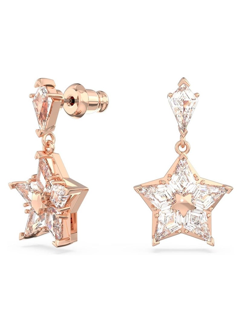 SWAROVSKI - Swarovski Stella drop earrings
Kite cut, Star, White, Rose gold-tone plated - Image 1