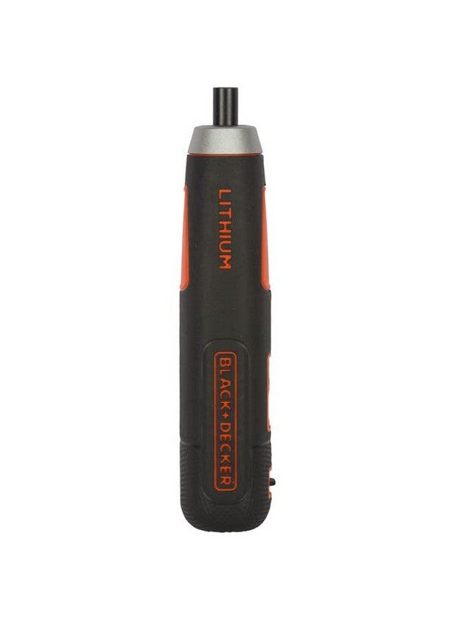 BLACK+DECKER BLACK+DECKER BD40K27 4V 6.35mm Li-ion Cordless Screwdriver with E-Clutch and Intelligent Torque System with 2 LED Worklights & 27-Piece Accessories for Home & DIY Use, 1 Year Warranty, ORANGE & BLACK  - Image 5