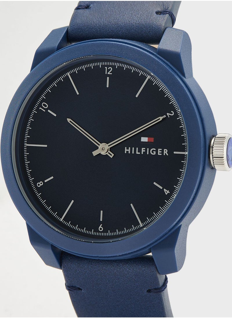TOMMY HILFIGER - Denim Analog Watch - Image 1