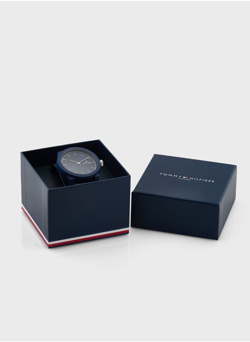 TOMMY HILFIGER - Denim Analog Watch - Image 1