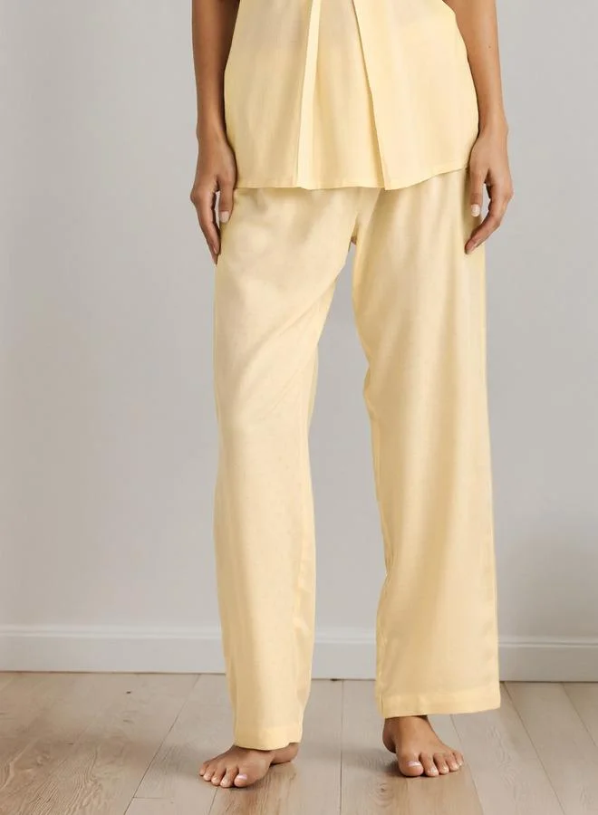 Splash FAV  Pyjama Set Button Down Shirt & Trousers Viscose for Women | Best Price UAE