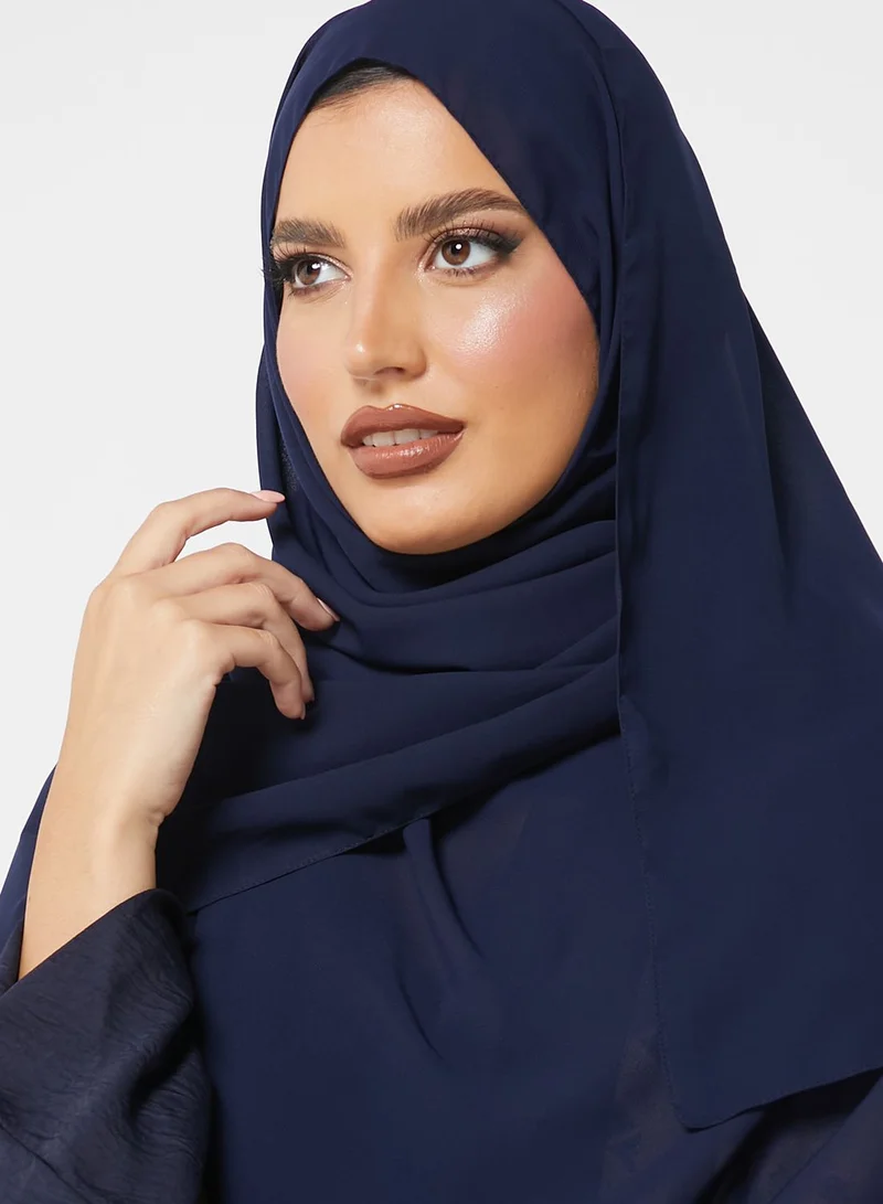 hayas closet Embroidery Detail Abaya