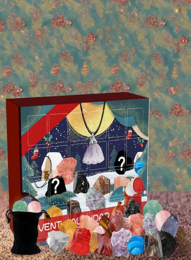 Dowmoo Christmas 24-grid Mineral Pendants Surprise Gift Mystery Box Gadget Pack - Image 5