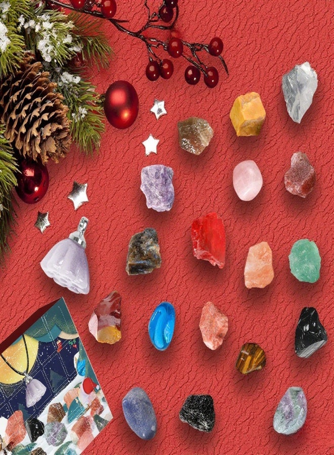 Dowmoo Christmas 24-grid Mineral Pendants Surprise Gift Mystery Box Gadget Pack - Image 4