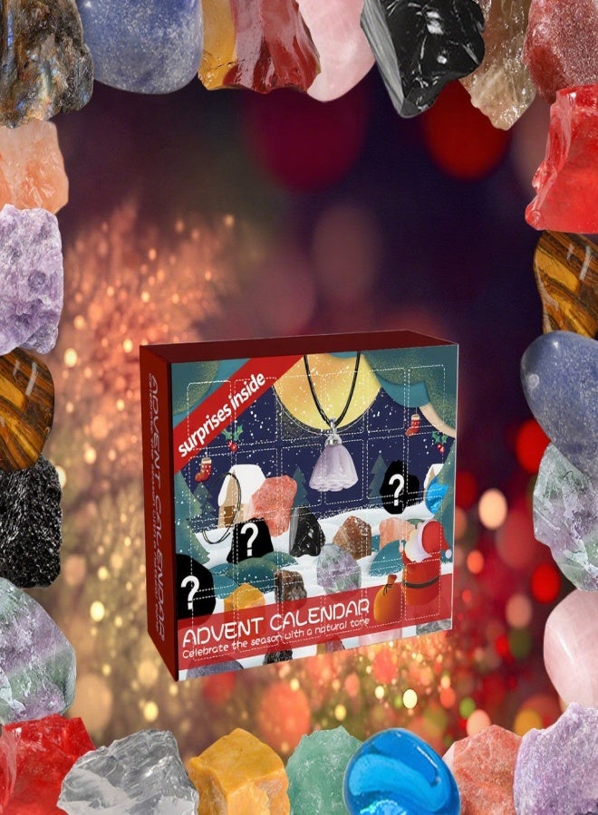 Dowmoo Christmas 24-grid Mineral Pendants Surprise Gift Mystery Box Gadget Pack - Image 3