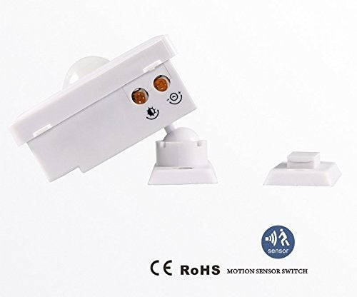 Tuodi PIR Motion Sensor Switch with Timer Light Sensitivity Adjustment, White - Image 2