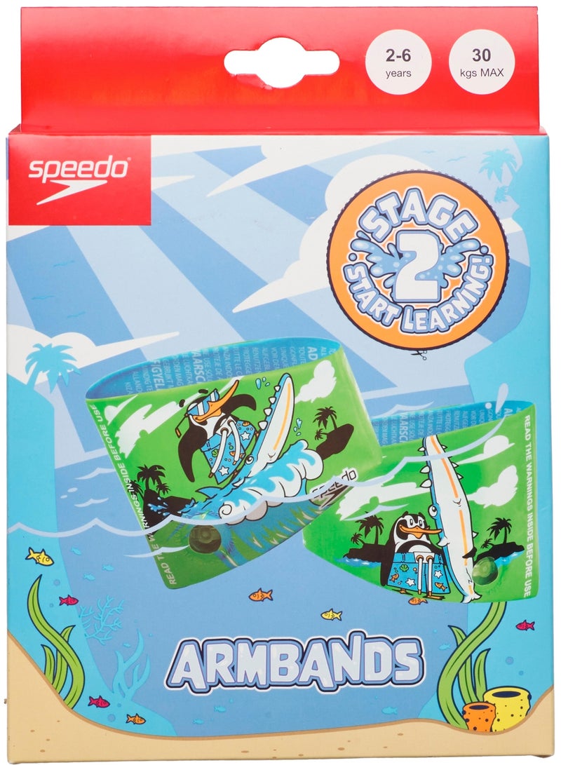 speedo Armbands Blue/Green 2 To 6 Years 30 Kg Max - Image 1