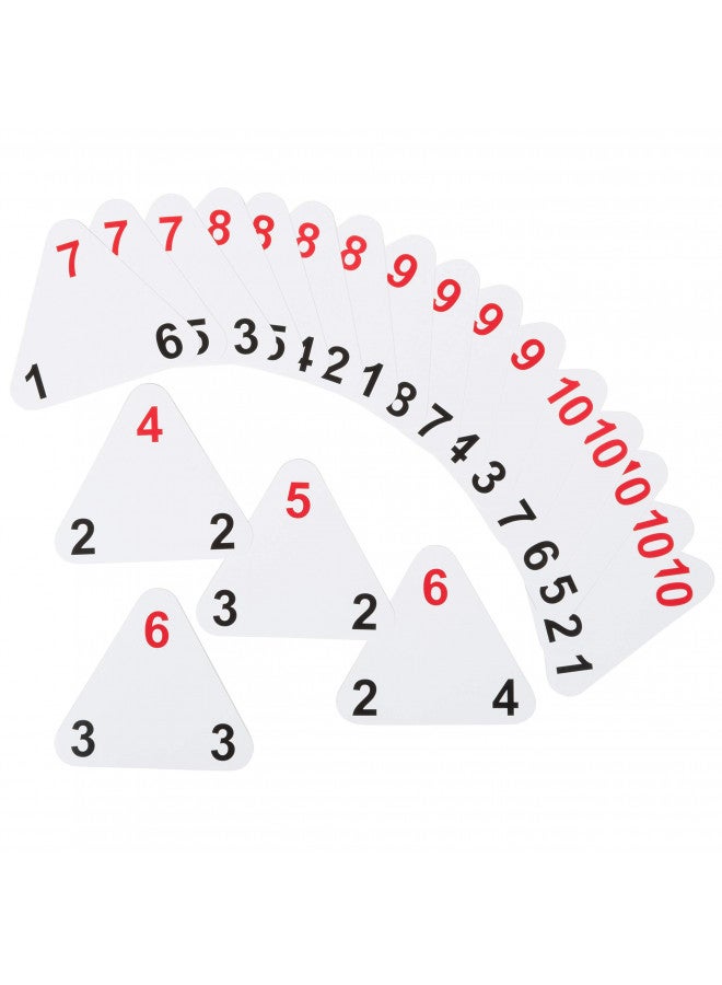 LEARNING ADVANTAGE Original Triangle Flash Cards - Addition and Subtraction - Set of 20 - In-Home Learning - Math Flash Cards - Image 2