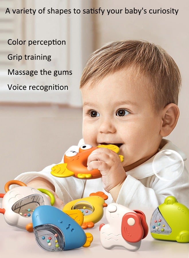 LIXADA 12PCS Baby Teethers Baby teething set Teether rattle toy Baby rattle toys Relieves your baby's teething discomfort Grip training Toys for early education for babies - Image 3