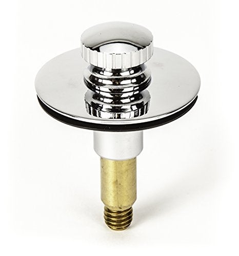 PermaFLOW PF WaterWorks Lift Lock (Push Pull) Bathtub/Bath Tub Drain Assembly with Gasket - Coarse Thread 11.5 Threads Per Inch - Free Hair Catcher/Strainer to Eliminate Clogs;Chrome; PF0940-CH-LL-C - Image 2