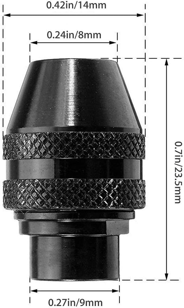 Eyech 2 قطع من شاك دوار بدون مفتاح لتغيير سريع بديل لشاك دوار 4486 للأدوات الدوارة 3000 4000 7700 8200 - Image 3