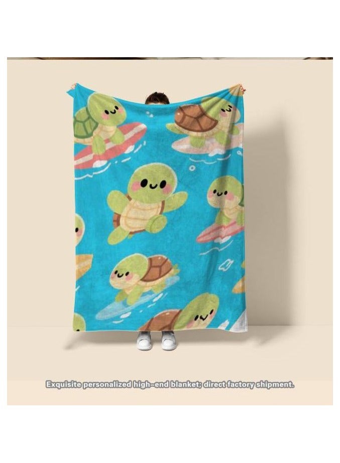 general Flannel thin blanket (warm and comfortable, suitable for sleep, gaming, dust removal and sandproof) 150cm*200cm - 96 - Image 4