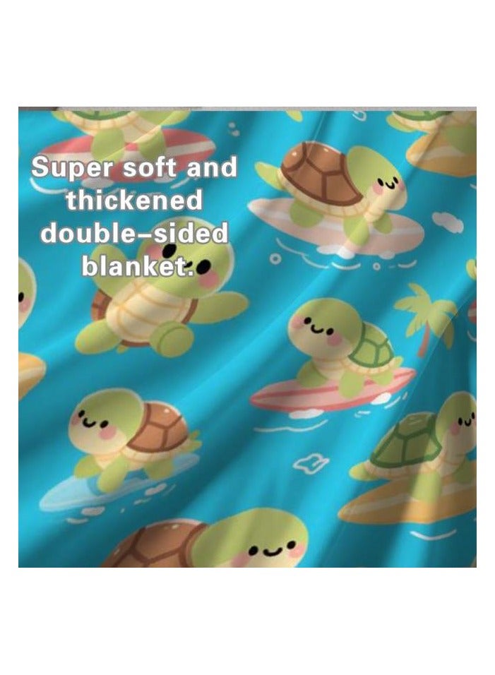 general Flannel thin blanket (warm and comfortable, suitable for sleep, gaming, dust removal and sandproof) 150cm*200cm - 96 - Image 1