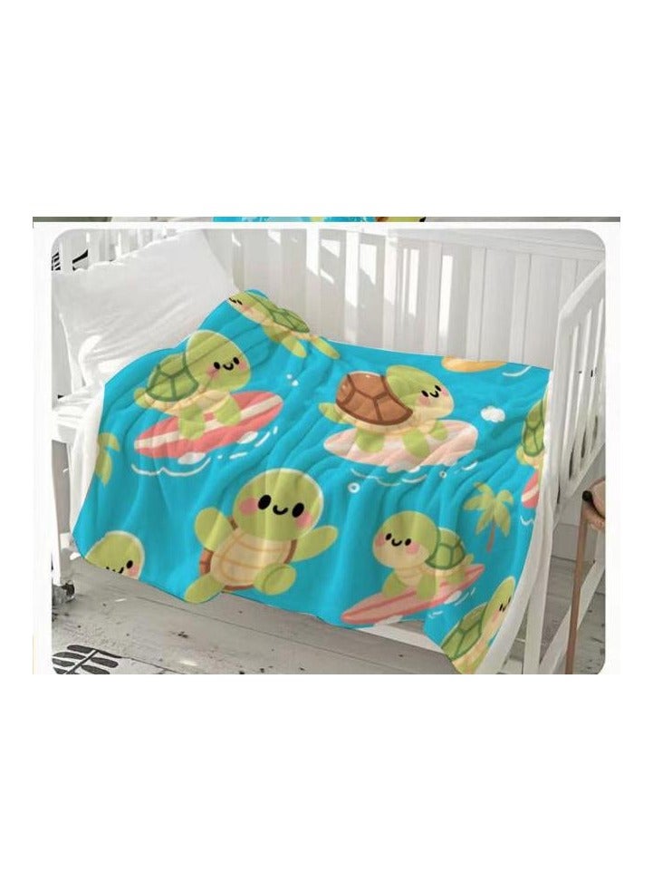 general Flannel thin blanket (warm and comfortable, suitable for sleep, gaming, dust removal and sandproof) 150cm*200cm - 96 - Image 3