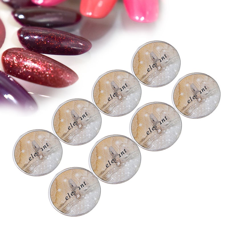 8pcs Professional Nail Art Practice Display Stand Manicure Tips Holder Tool Acrylic - Image 4