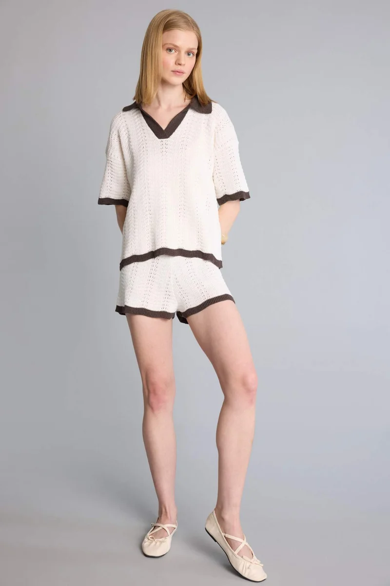 ديفاكتو Regular Fit Knitwear Shorts