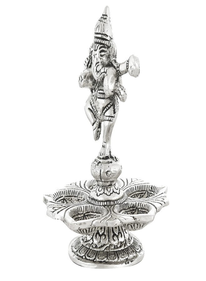 HOUZZPLUS Handicraft Ganesha Panchbatti Diya, Pancmukhi Diya Oil lamp for Home - Image 5