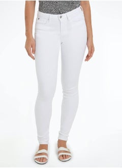 TOMMY HILFIGER Women's Th Flex Como High Rise Skinny Jeans -  Stretch cotton denim, White  - Image 2