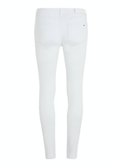 TOMMY HILFIGER Women's Th Flex Como High Rise Skinny Jeans -  Stretch cotton denim, White  - Image 4