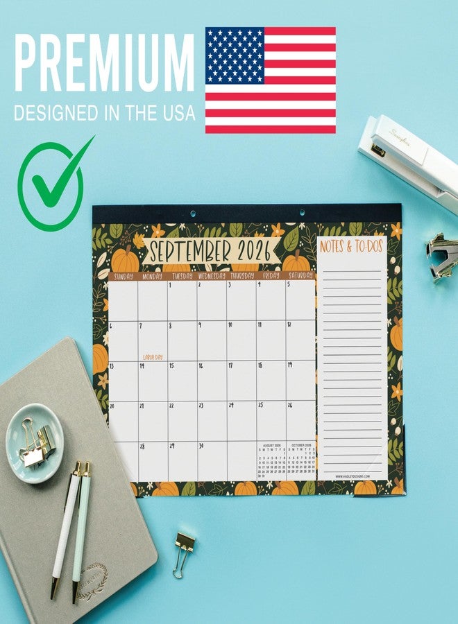 Hadley Designs Large Desk Calendar 2026-2027 - Monthly Teacher Desk Calendars 2026-2027 Desktop Calendar 2026, 18 Month 2026 Desktop Calendars, Cute Doodle Classroom Decor Teacher Must Haves - Image 4