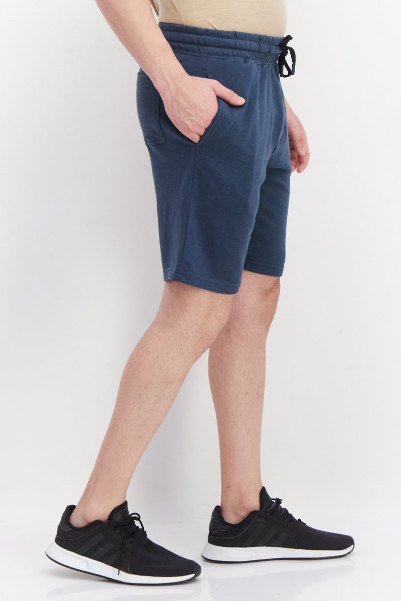 Kenneth Cole Men Plain Basic Shorts, Teal - Image 4