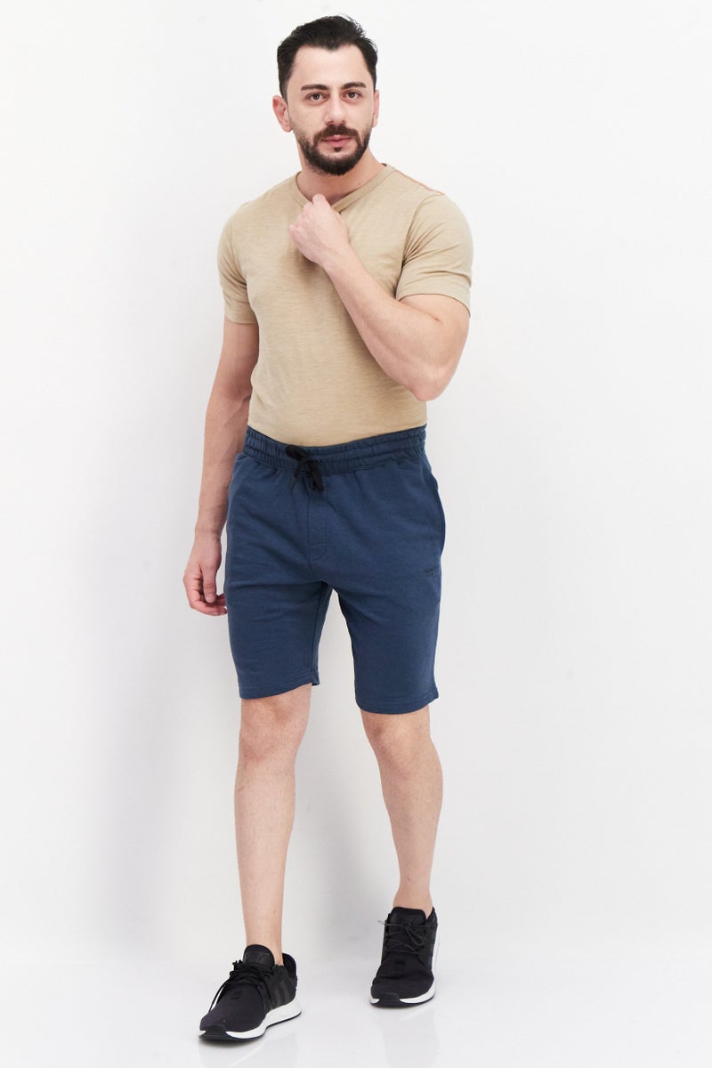 Kenneth Cole Men Plain Basic Shorts, Teal - Image 2