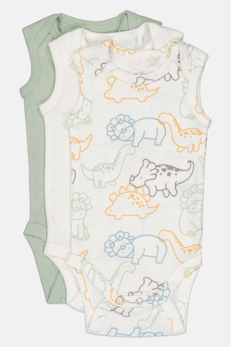 English Laundry Toddlers Boy 3 Pack Graphic Bodysuits, Multicolor - Image 4