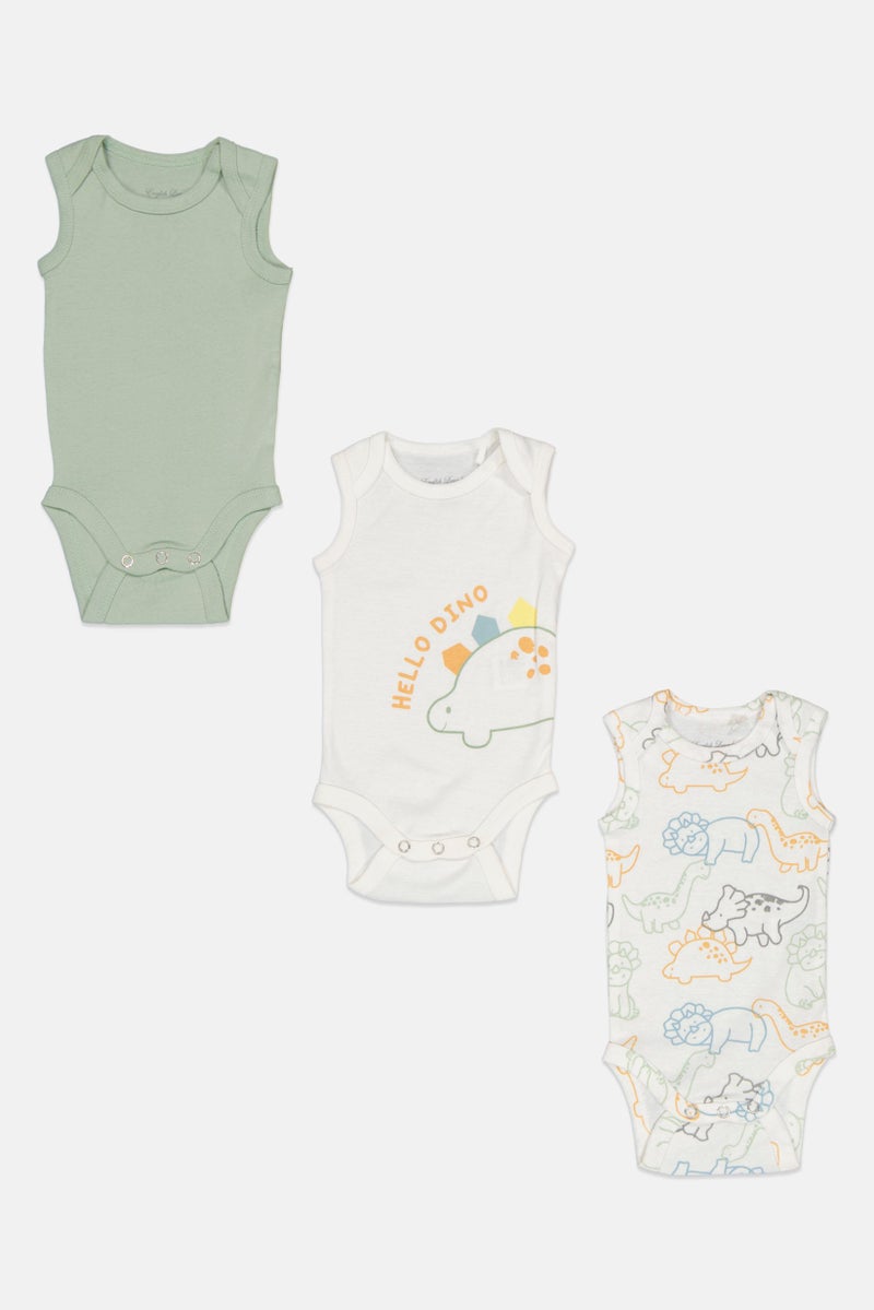 English Laundry Toddlers Boy 3 Pack Graphic Bodysuits, Multicolor - Image 2