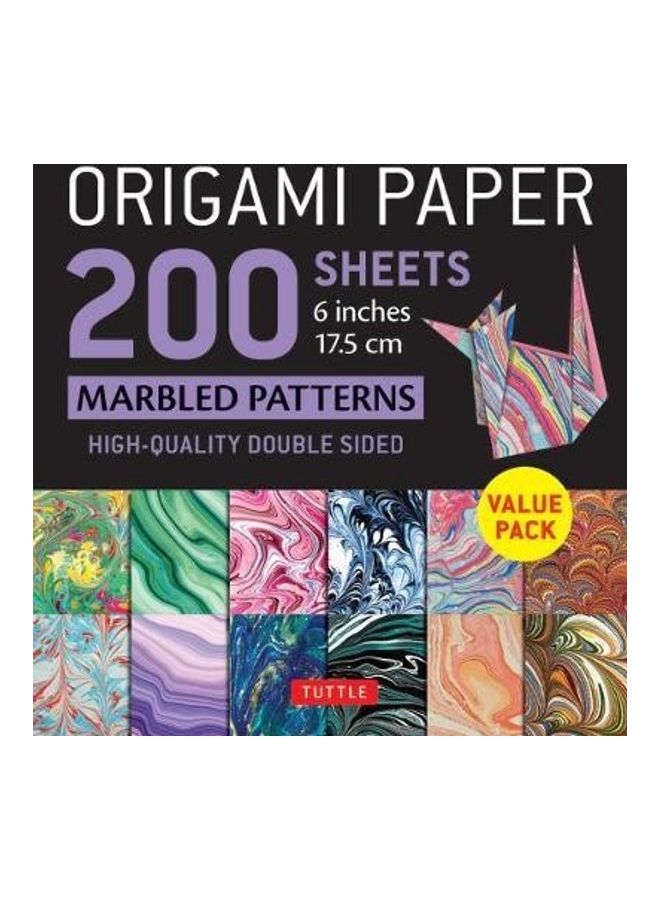Origami Paper 200 Sheets Marbled Patterns 6" (15 Cm): Tuttle Origami Paper: High-Quality Double Sided Origami Sheets Printed With 12 Different Pattern - Image 2