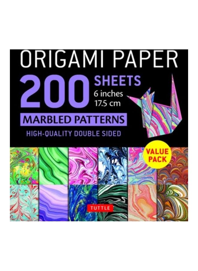 Origami Paper 200 Sheets Marbled Patterns 6" (15 Cm): Tuttle Origami Paper: High-Quality Double Sided Origami Sheets Printed With 12 Different Pattern - Image 3