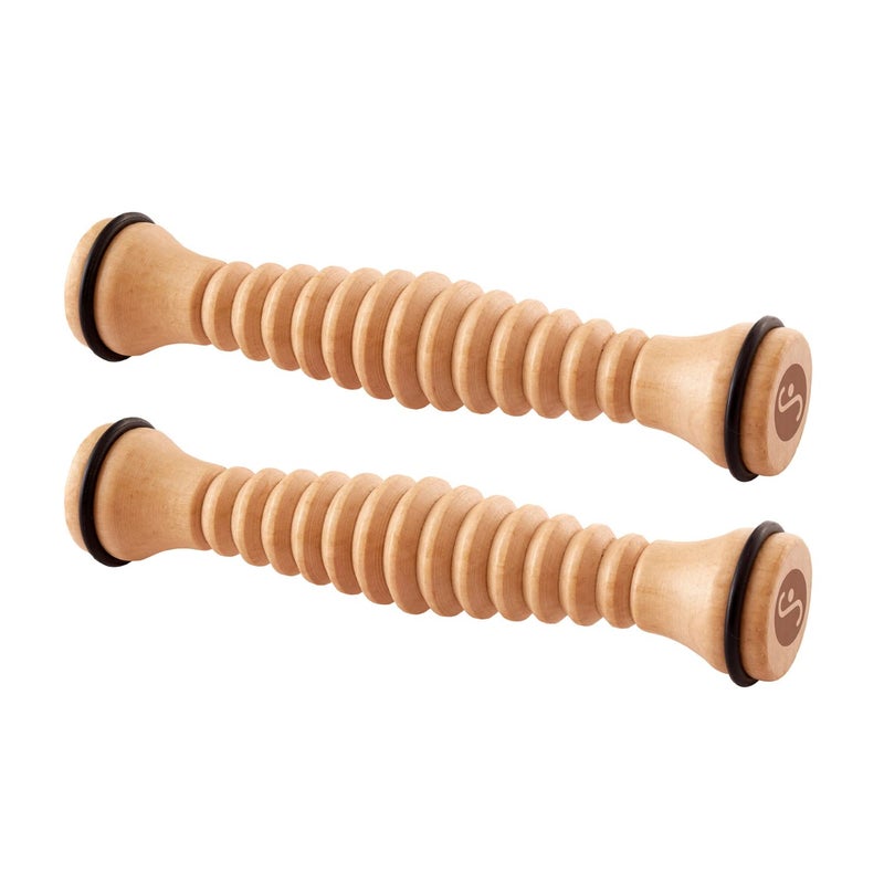 Body Back Wooden Foot Roller Foot Massager for Plantar Fasciitis for Stress Relief Support and Relaxation Through Smooth Fasciitis Roller Circulation Foot Pain Acupressure 2 Pack