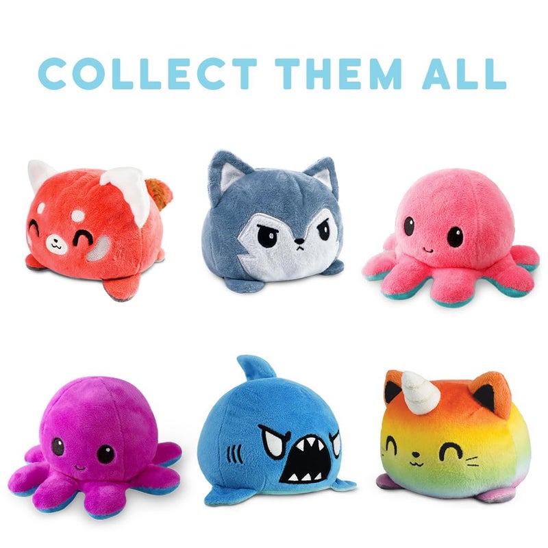 TeeTurtle - The Original Reversible Octopus Plushie - Glow in the Dark - Cute Sensory Fidget Stuffed Animals That Show Your Mood - Image 4