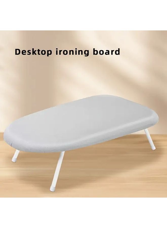Grey Compact Folding Ironing Board Heavy Duty Space Saving For Small Apartment - Image 5