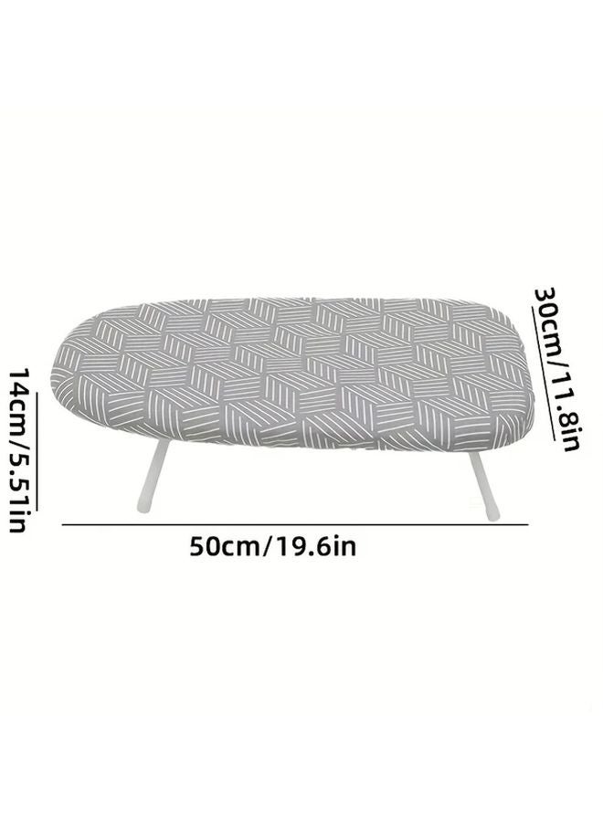 Grey Compact Folding Ironing Board Heavy Duty Space Saving For Small Apartment - Image 4