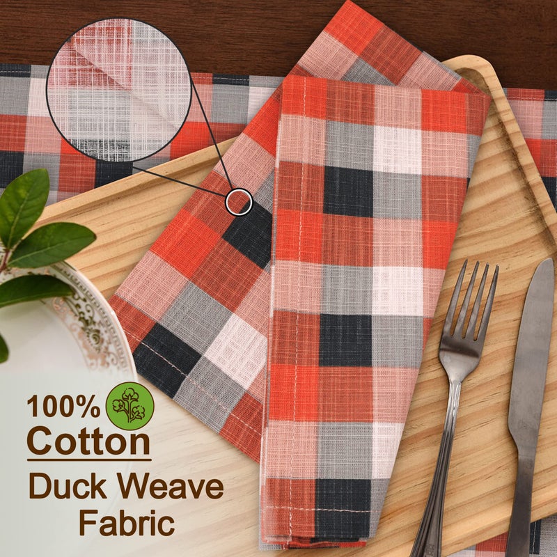 Ruvanti Cloth Napkins Set of 12 Cotton 100%, 18x18 Inches Napkins Cloth Washable, Soft, Absorbent, Cotton Napkin for Parties, Christmas, Thanksgiving, Weddings, Dinner NapkinsCloth - Playbox - Image 3