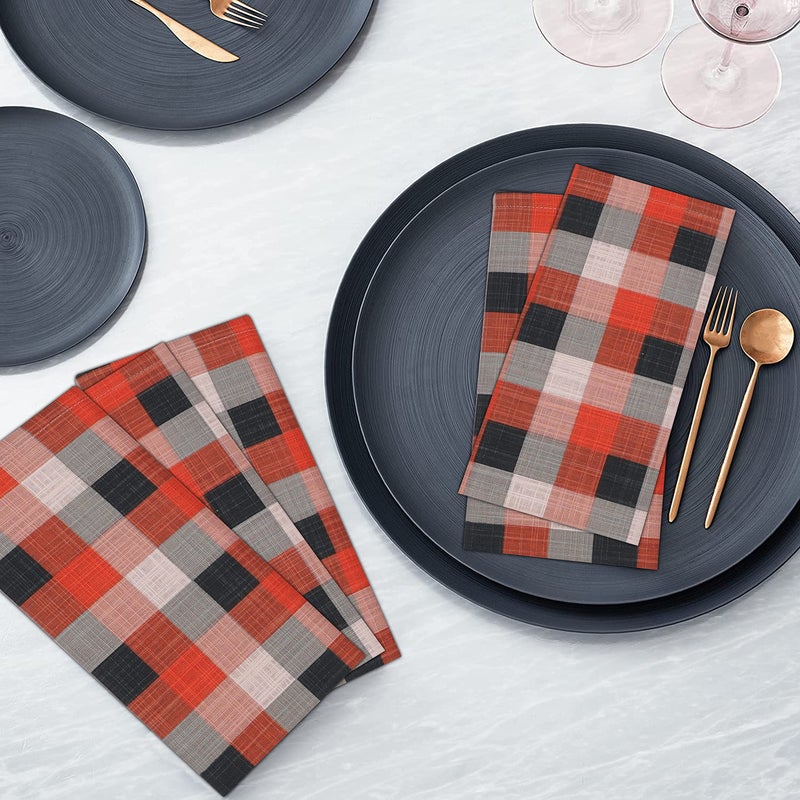 Ruvanti Cloth Napkins Set of 12 Cotton 100%, 18x18 Inches Napkins Cloth Washable, Soft, Absorbent, Cotton Napkin for Parties, Christmas, Thanksgiving, Weddings, Dinner NapkinsCloth - Playbox - Image 5